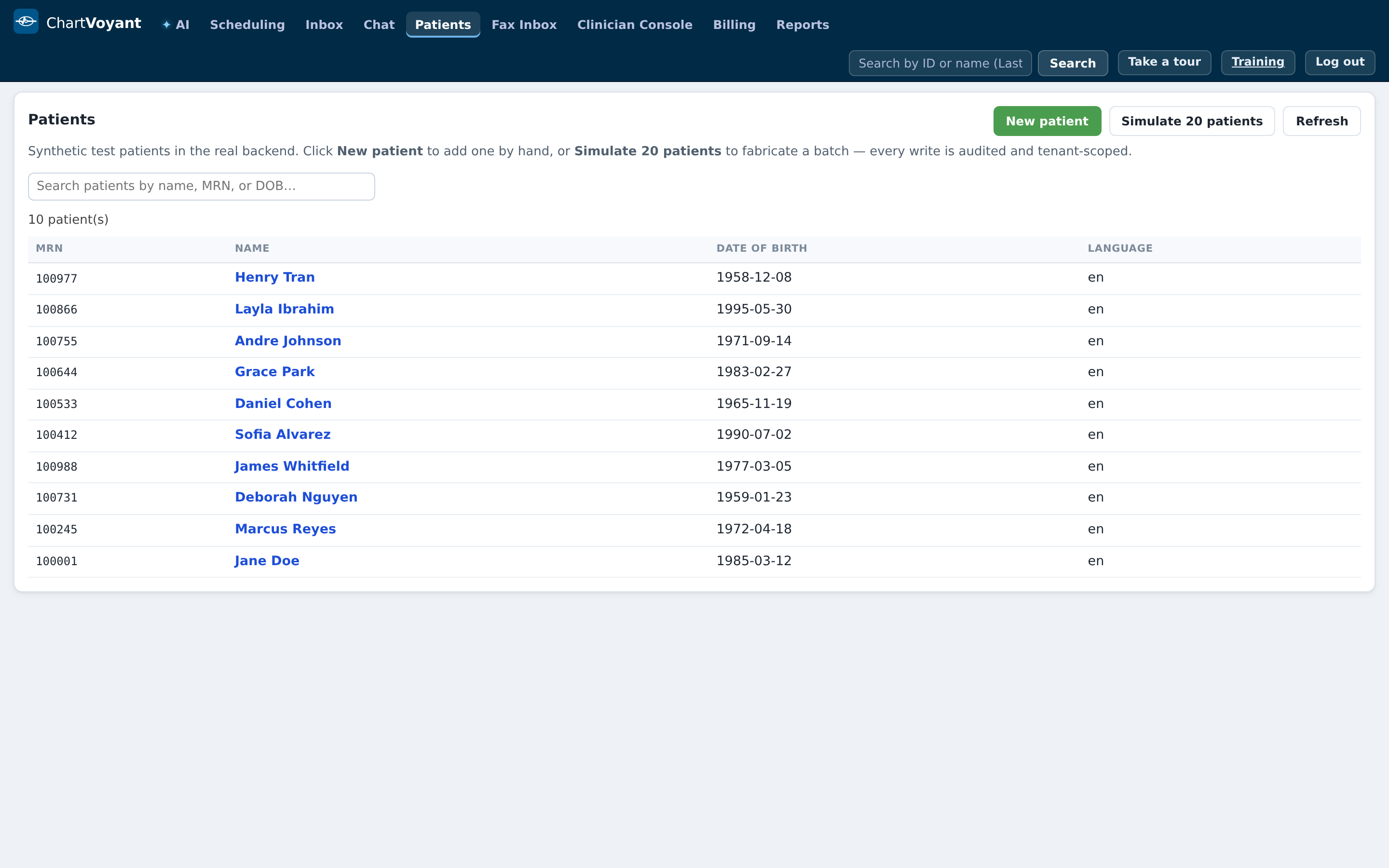 ChartVoyant screenshot